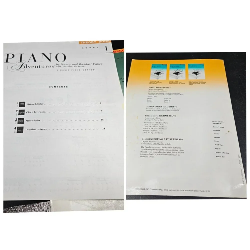 FJH Piano Lesson Sheet Music Books Level 2A-B 3A-B 4 5 Intermed Advanced Set 6